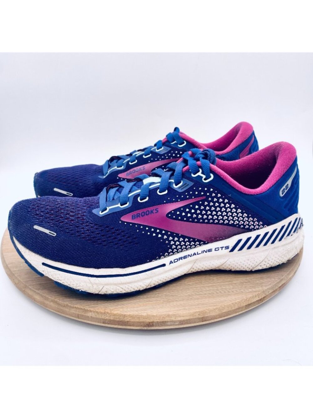 Brooks Adrelinine GTS 22 Running Shoes Womens 8.5 Blue Mesh Trainers Sneakers - Picture 6 of 13